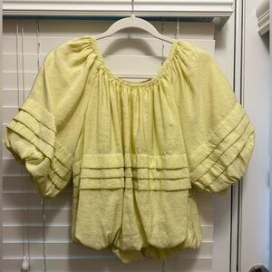 Maeve bubble sleeve top